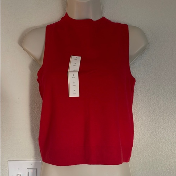 a new day Tops - A new day red sweater tank, small, NWT!